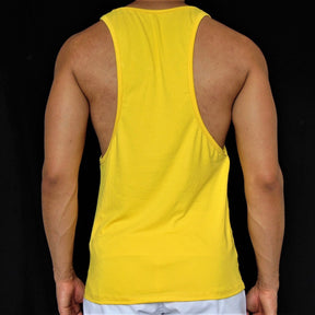 Regata Masculina Cavada Costa Nadador Amarela