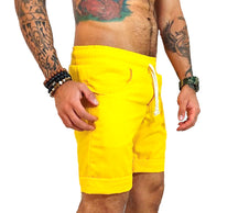 Bermuda Masculina Básica de Linho Barra Italiana