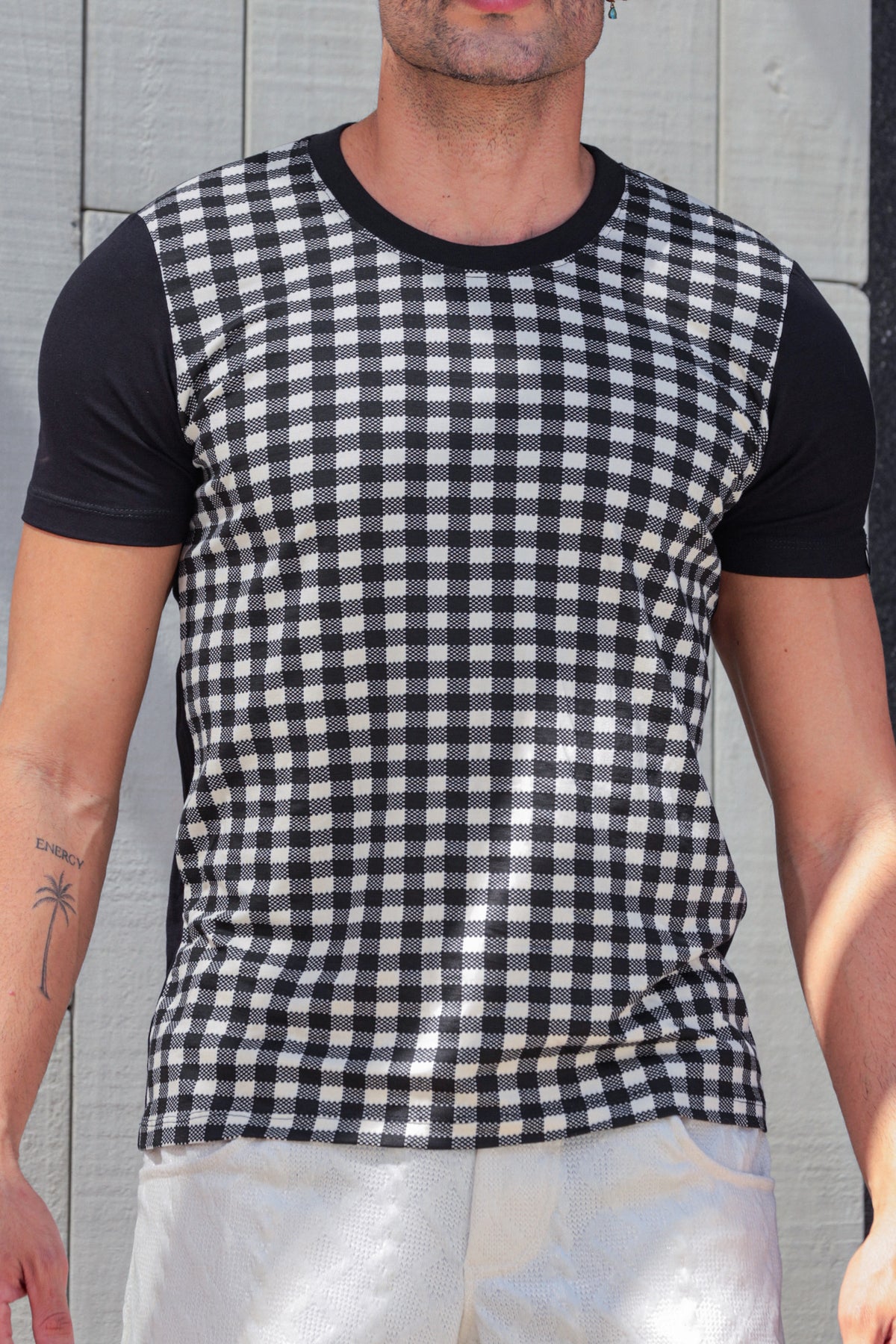 Camiseta Masculina Viscolycra Xadrez