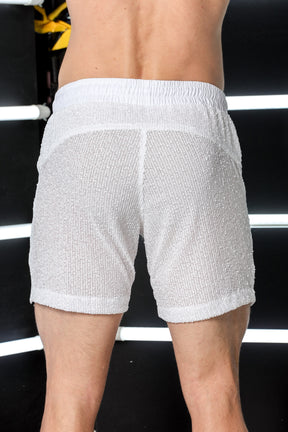 Short Masculino em Paetê Cós Franzido