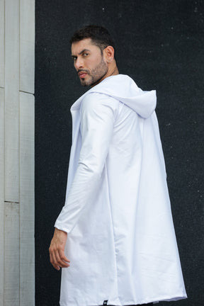 Cardigan Masculino em Cirrê Croco com Capuz