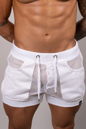 Short Masculino Transparente Modelo Praia
