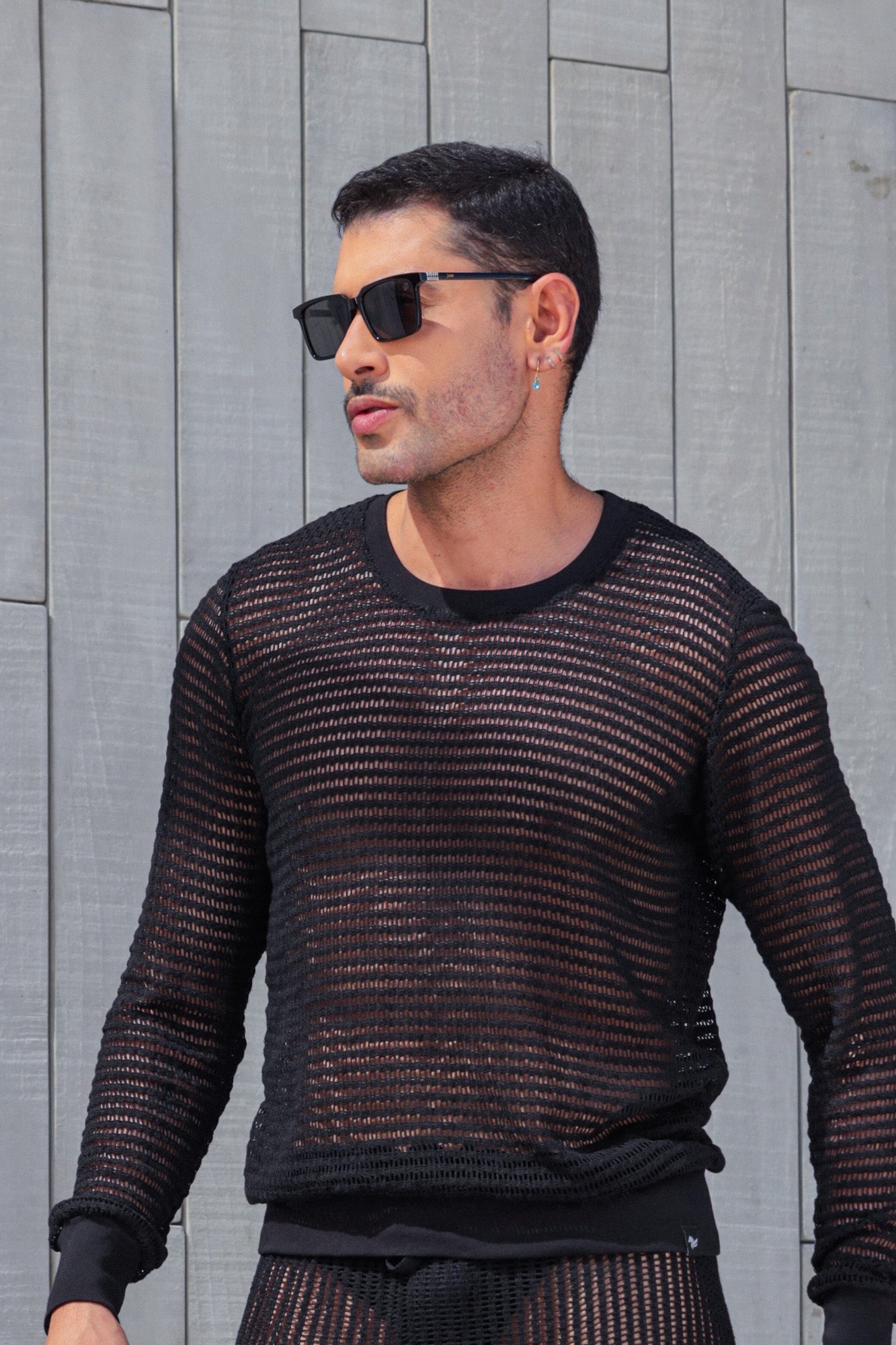 Suéter Masculino em Arrastão