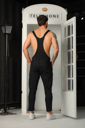 Jardineira Masculina Longa em Malha