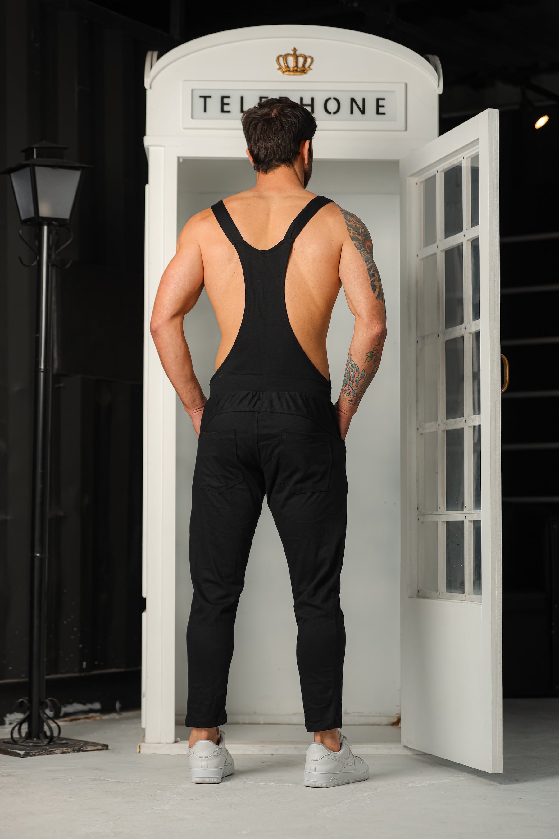 Jardineira Masculina Longa em Malha