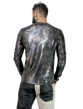 Camiseta Masculina Manga Longa Cirrê Animal Print