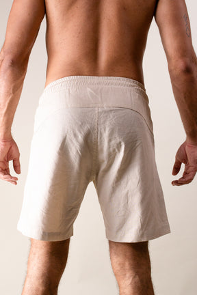 Bermuda Masculina de Linho Bege