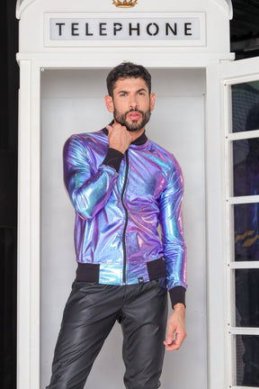 Jaqueta Masculina Bomber Metalizada