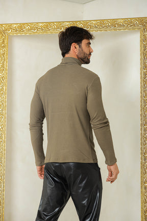 Suéter Masculino em Malha Crepe