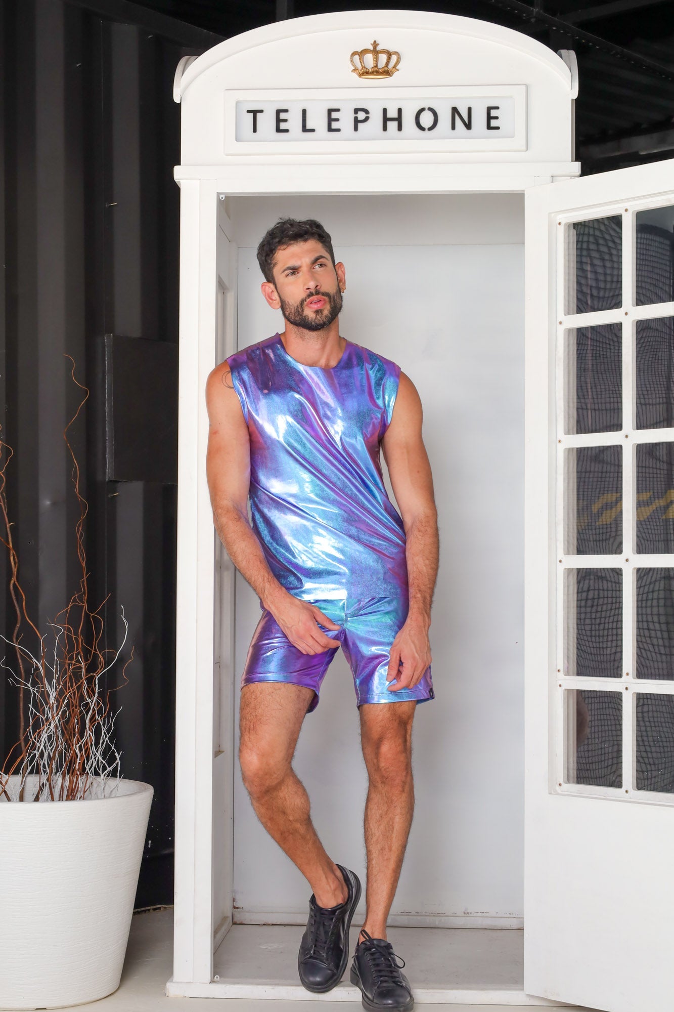 Regata Masculina Machão Metalizada