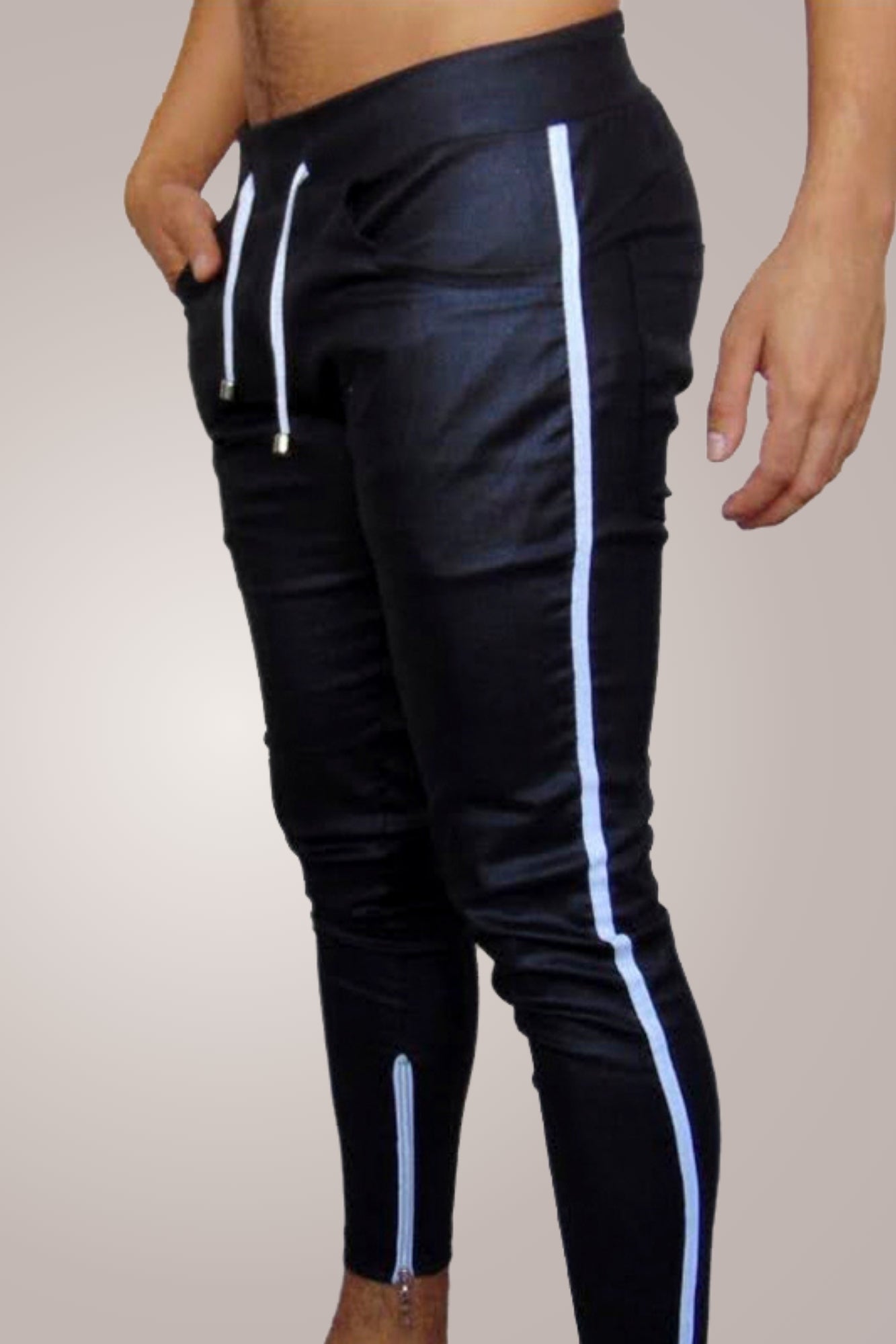 Calça Masculina Bengaline Resinado Preto