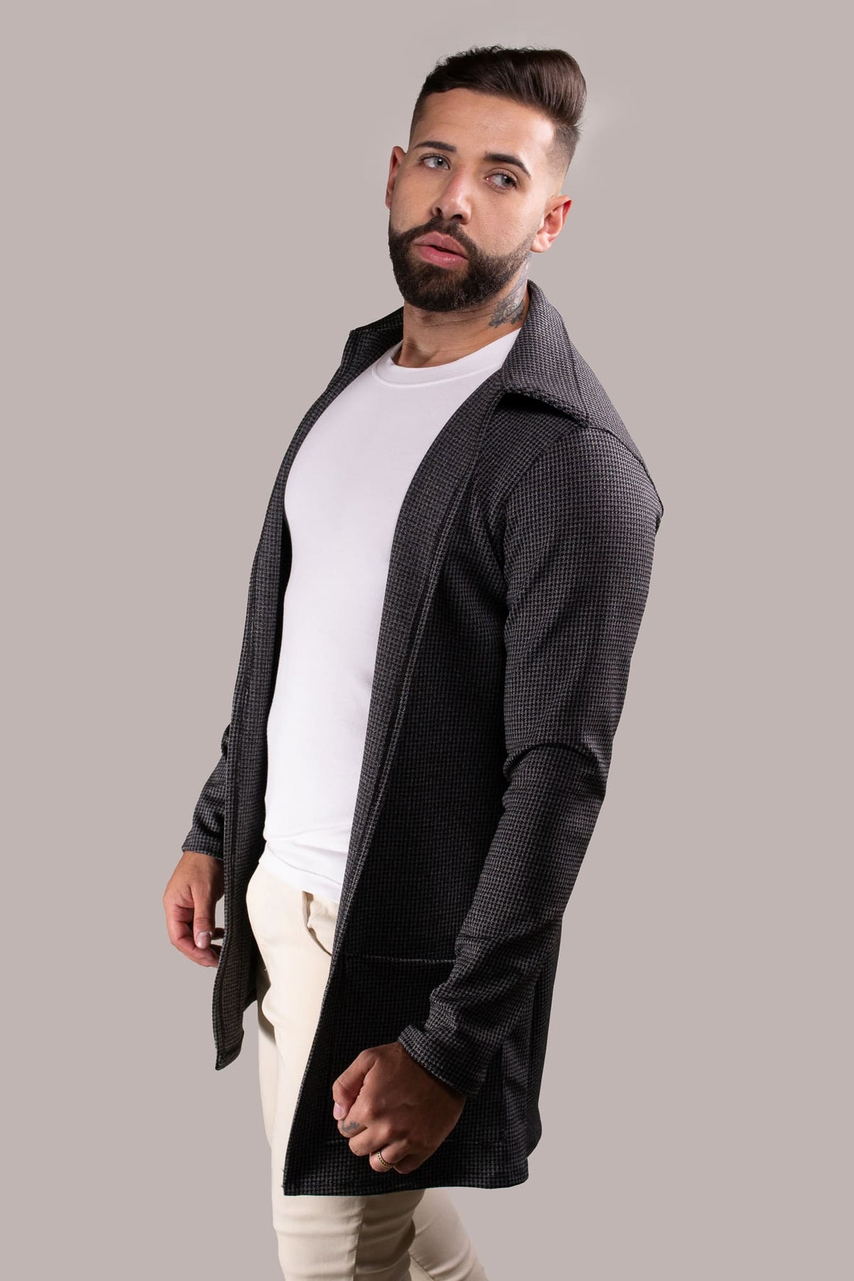 Cardigan Masculino Malha Lãzinha