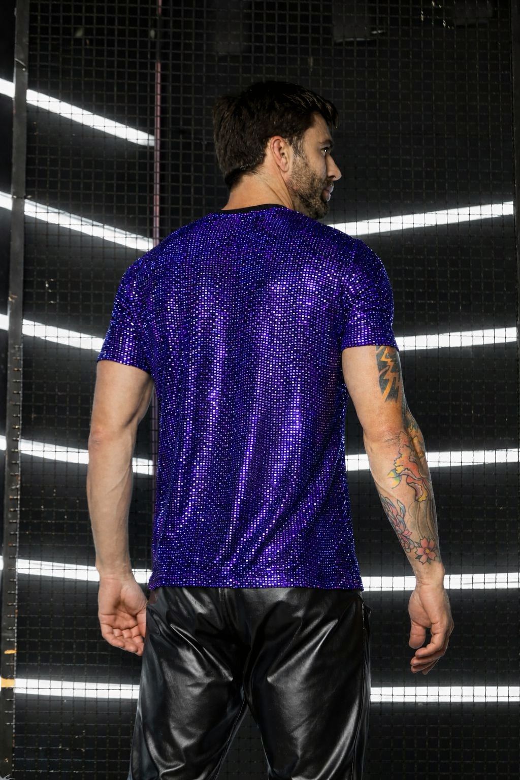 Camiseta Masculina em Paetê Brunella