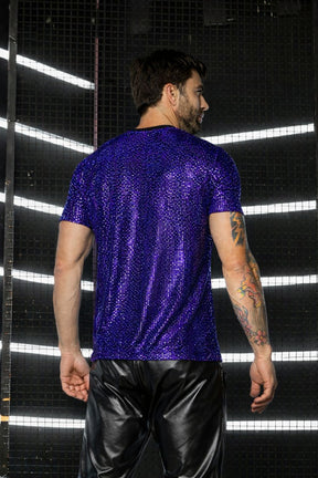 Camiseta Masculina em Paetê Brunella