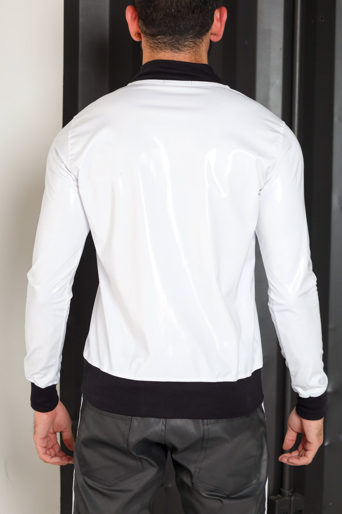 Jaqueta Masculina Bomber em Vinil