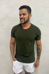 Camiseta Masculina em Viscolycra  Verde