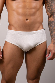 Sunga Slim Lurex Branco