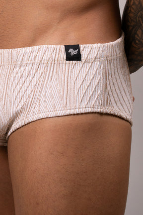 Sunga Slim Jacquard Dourado