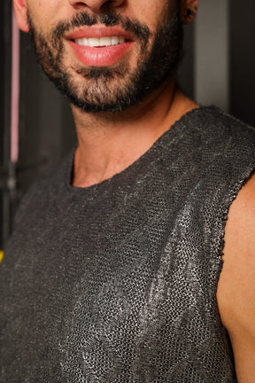 Conjunto Masculino em Tricô Resinado