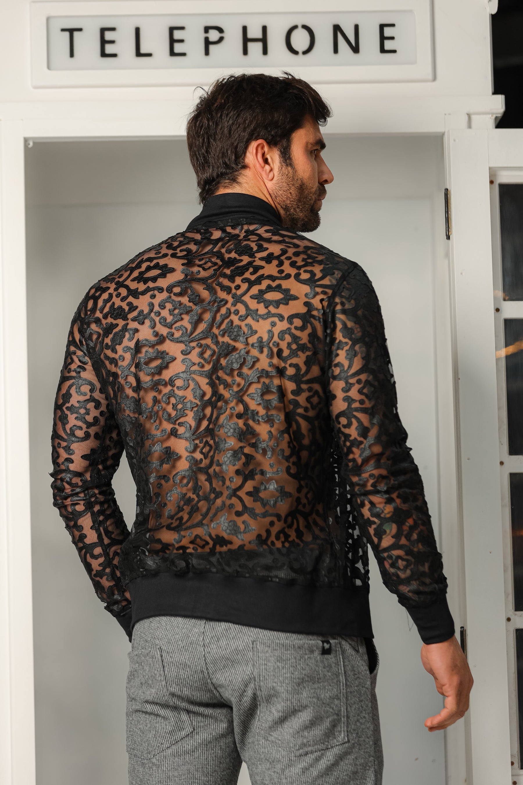 Jaqueta Masculina em Tule Resinado Edição Limitada