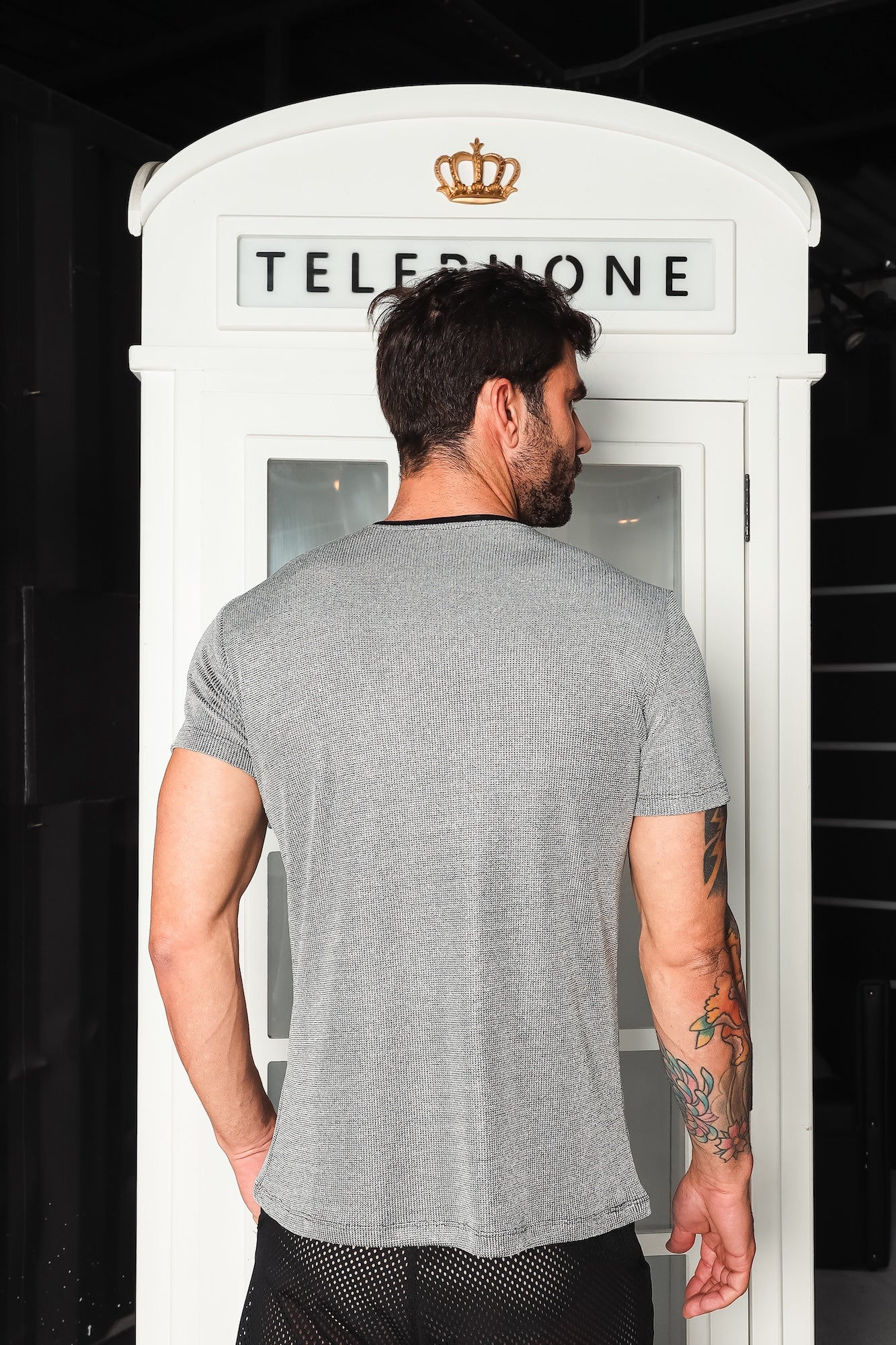 Camiseta em Malha Canelada