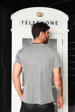 Camiseta em Malha Canelada