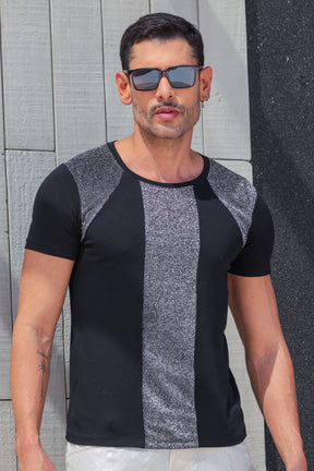 Camiseta Masculina em Viscolycra Detalhe Frente e Ombros