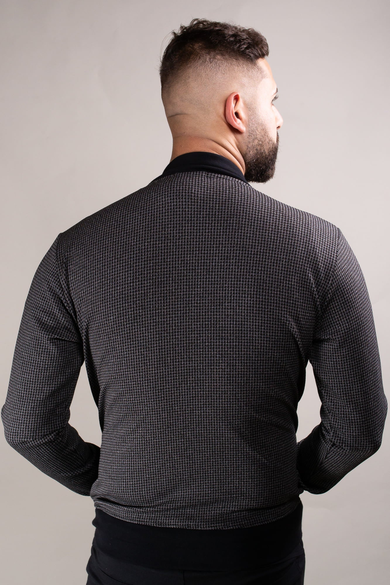 Jaqueta Masculina Bomber em Lãzinha