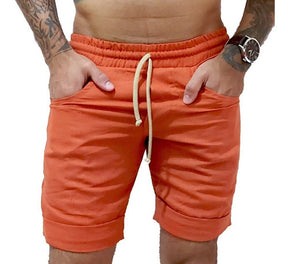 Bermuda Masculina de Linho Telha