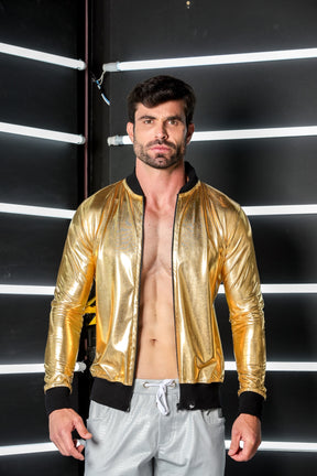 Jaqueta Masculina Bomber Metalizada