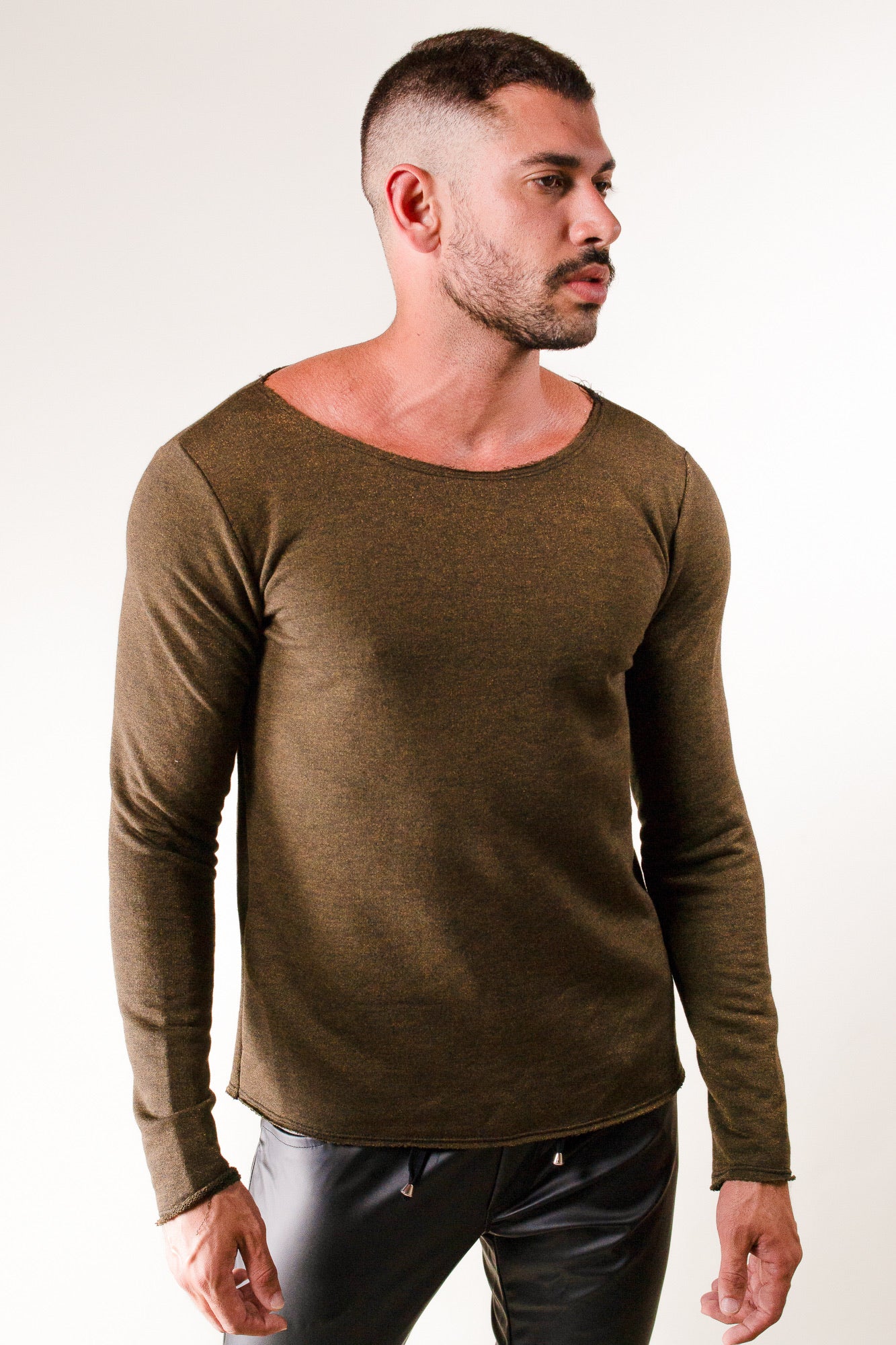 Blusa Masculina em Moletinho Lurex