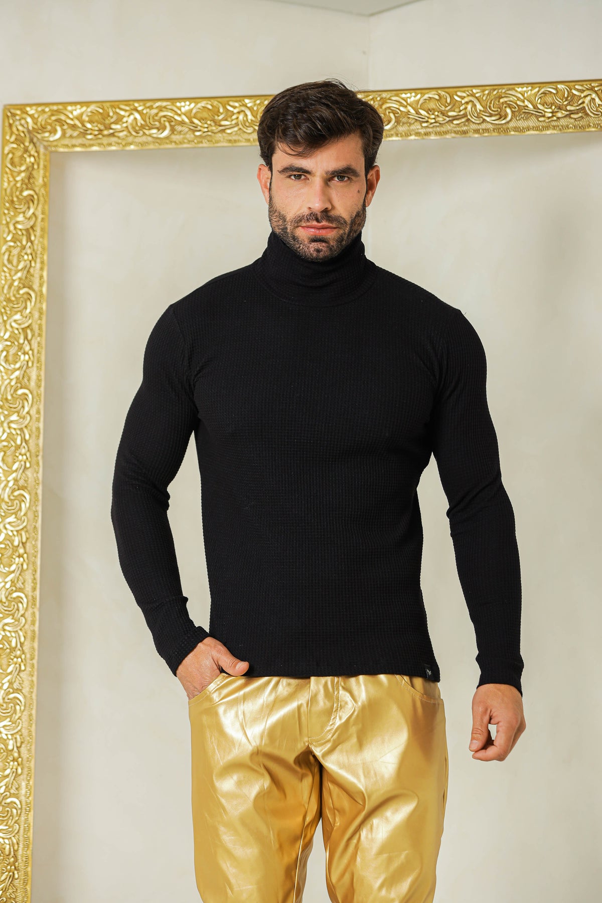 Suéter Masculino em Malha Crepe