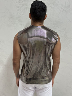 Regata Masculina Machão Malha Holográfica