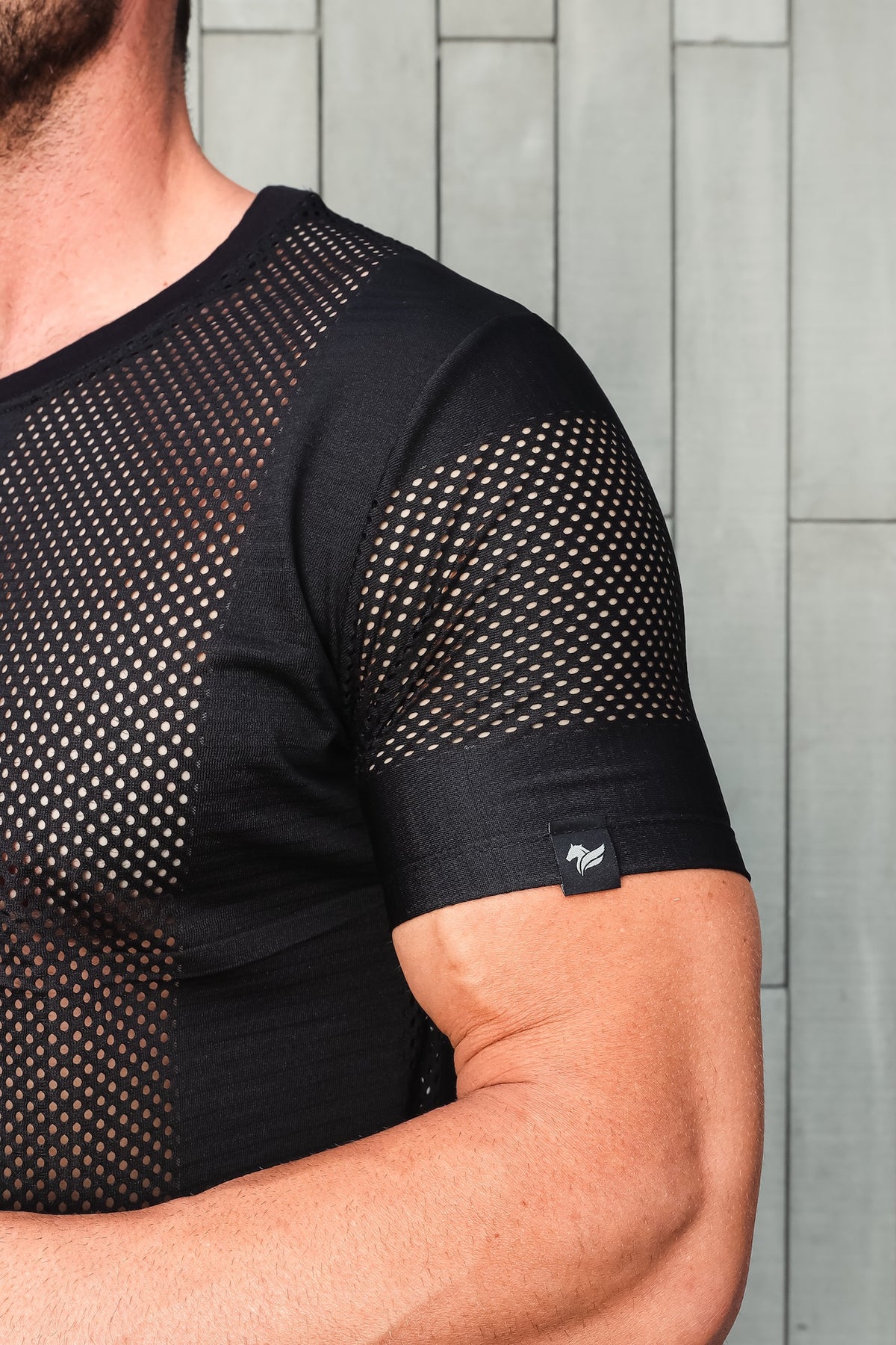 Camiseta Masculina em Tela Listrada