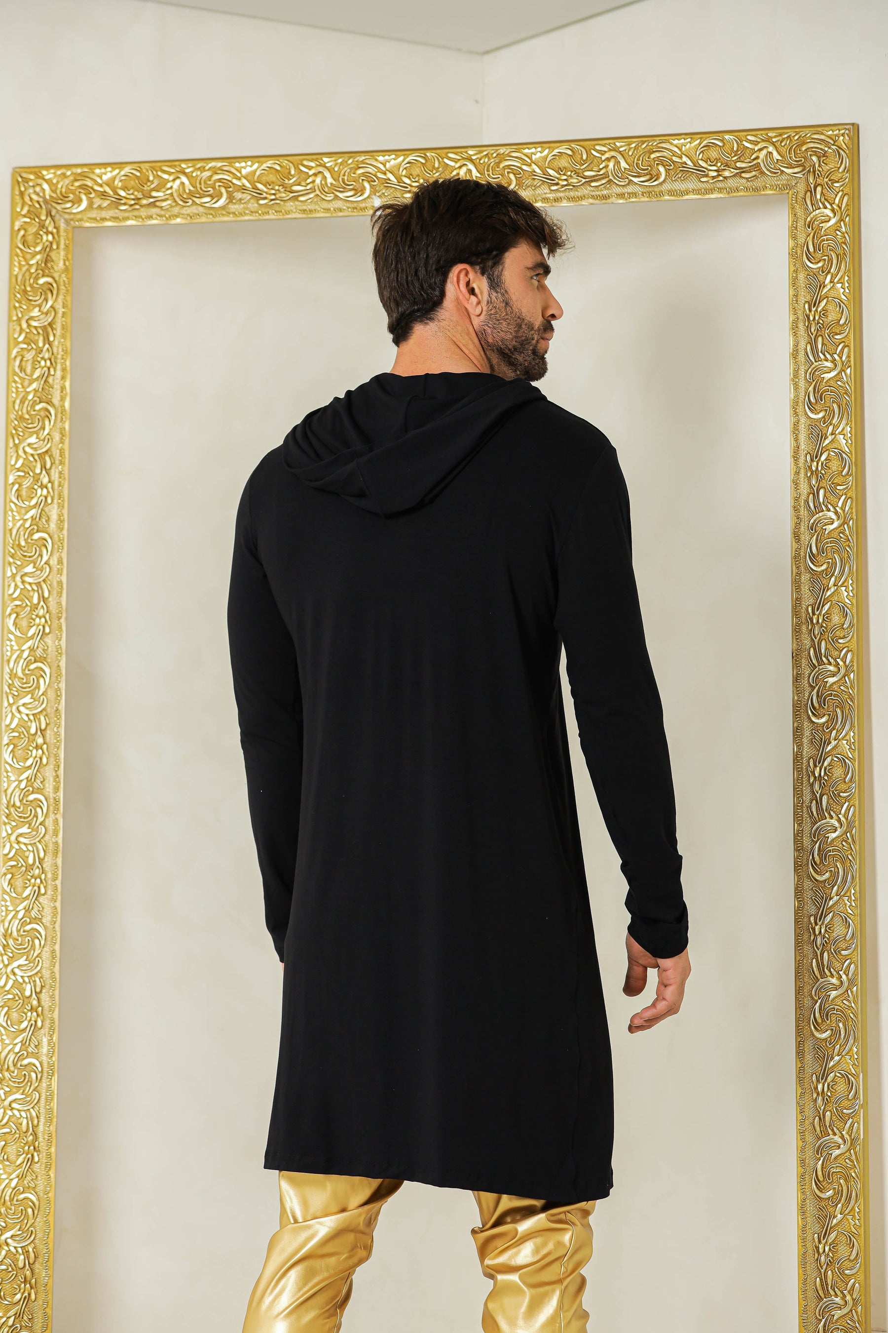 Cardigan Masculino em Viscolycra com Capuz