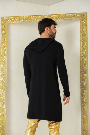 Cardigan Masculino em Viscolycra com Capuz