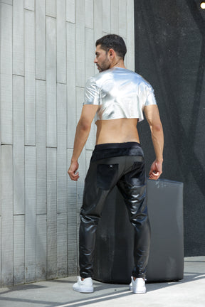 Cropped Masculino em Malha Metal