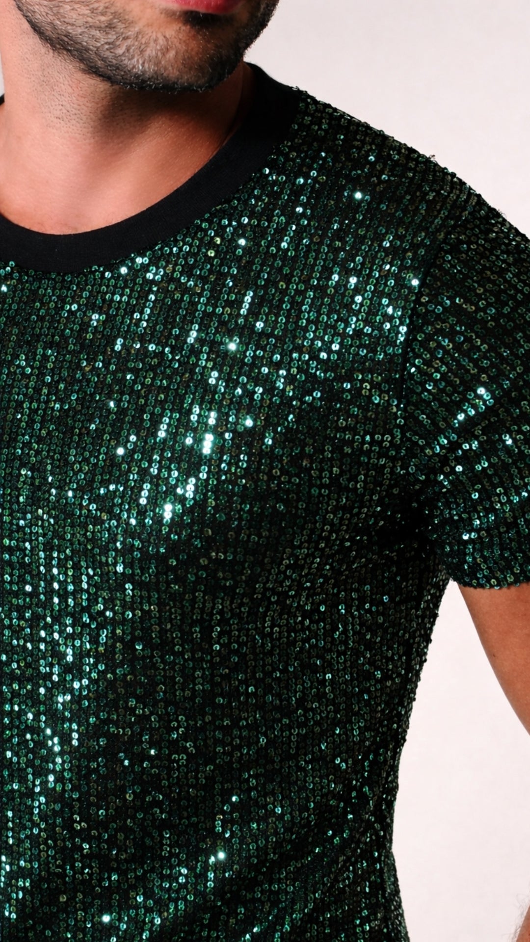 Camiseta Masculina em Paetê