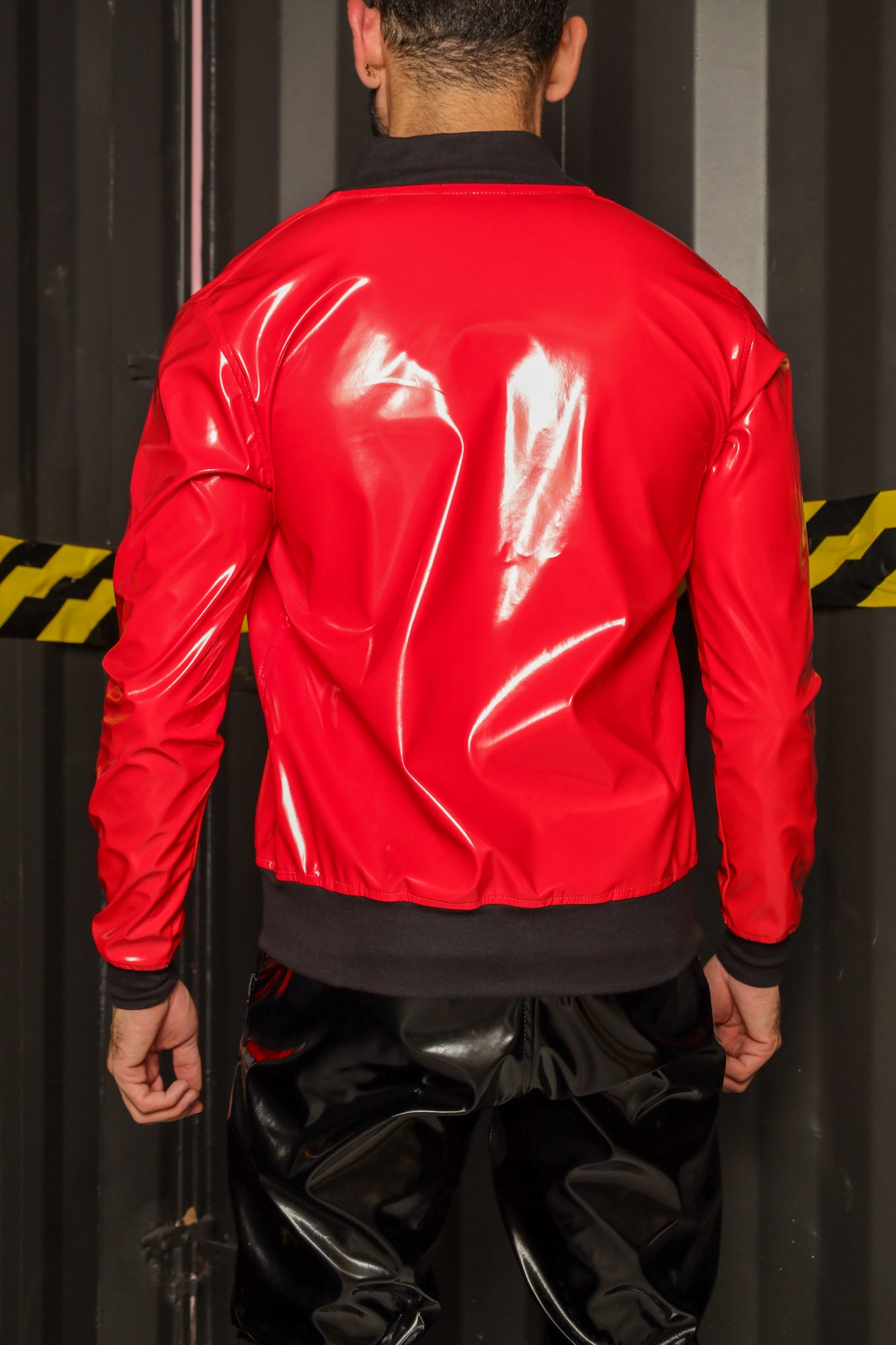 Jaqueta Masculina Bomber em Vinil