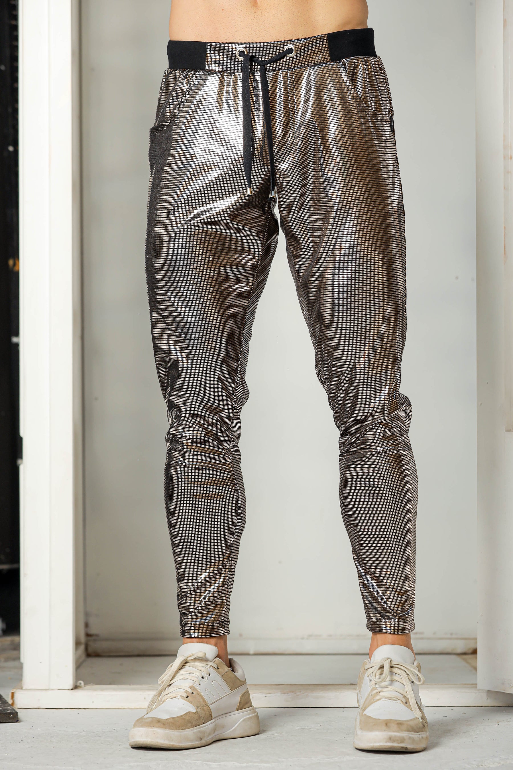 Calça Masculina em Malha Holográfica