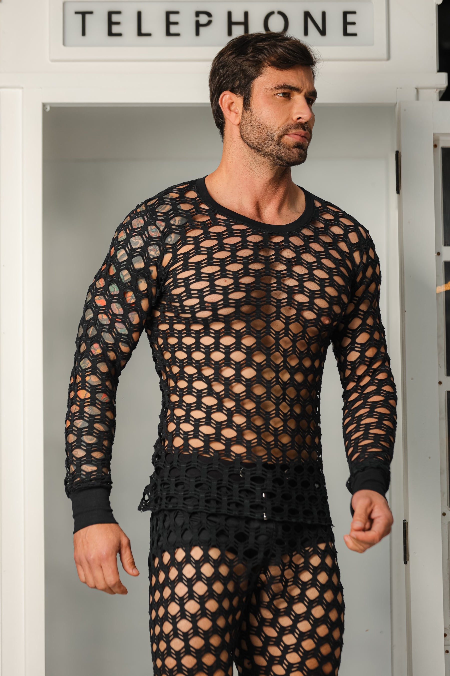 Conjunto Masculino em Arrastão Aberto