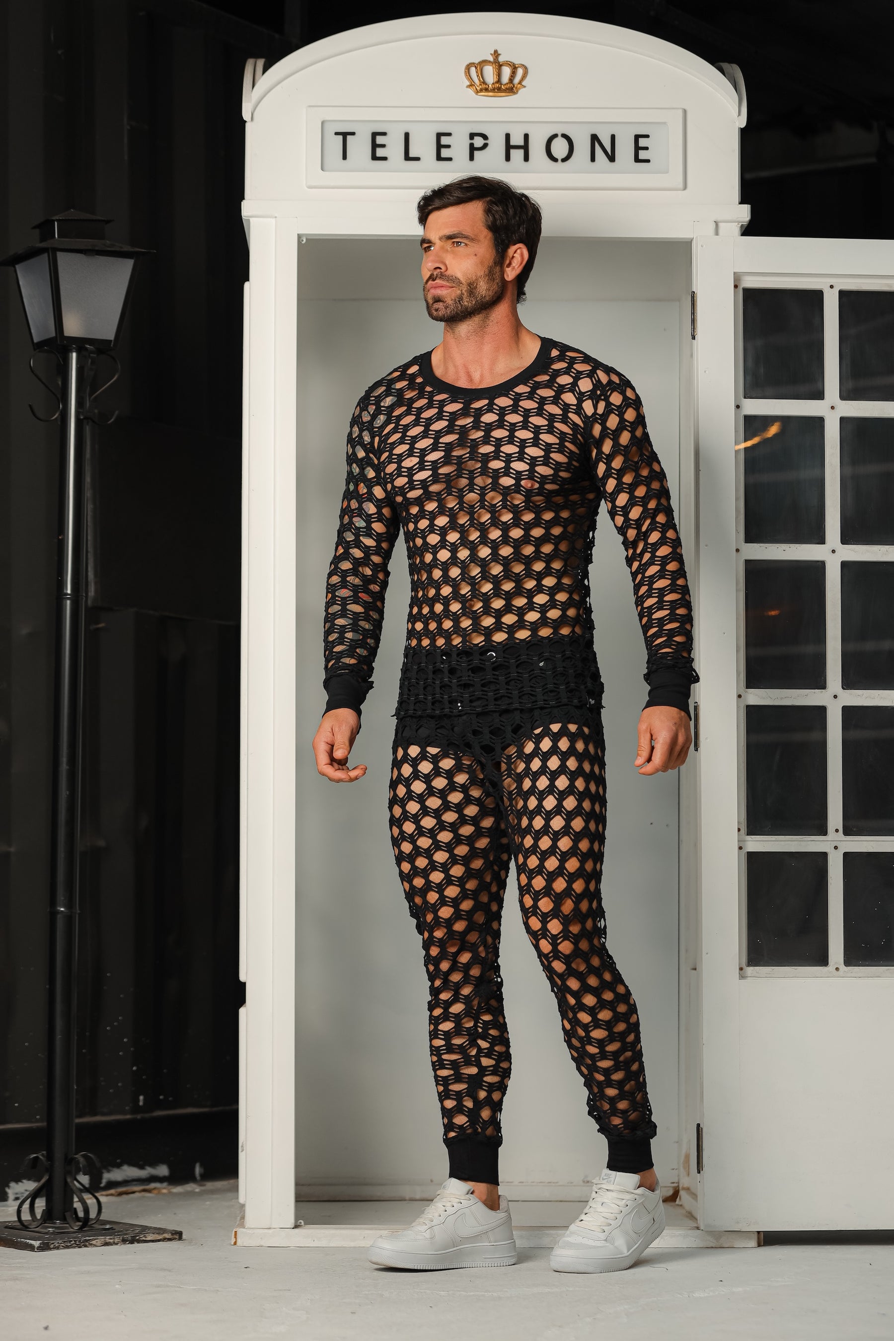 Conjunto Masculino em Arrastão Aberto