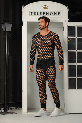 Conjunto Masculino em Arrastão Aberto