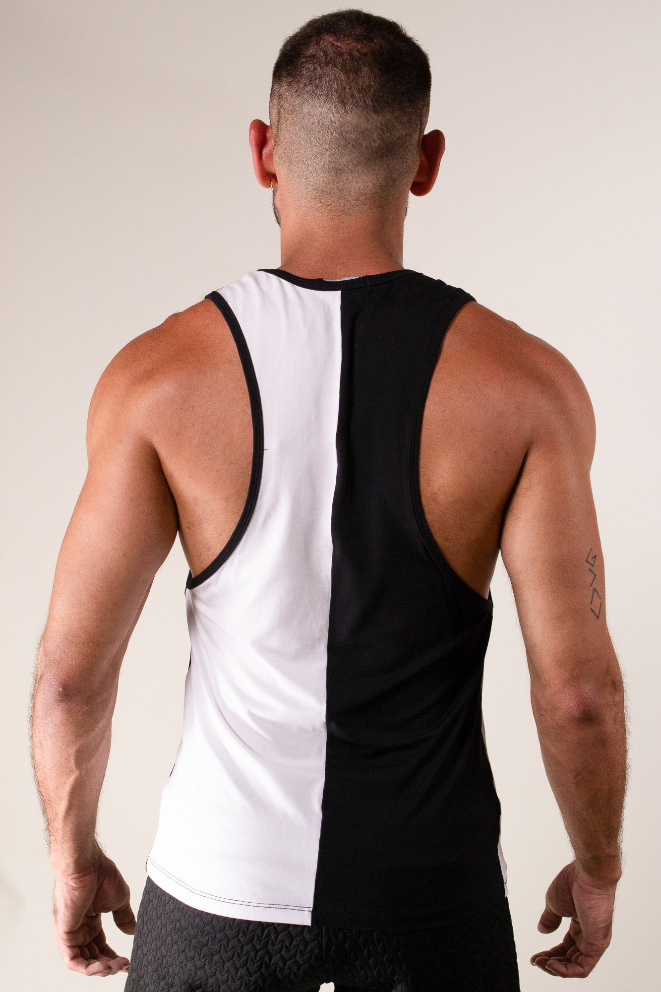 Regata Masculina Black White