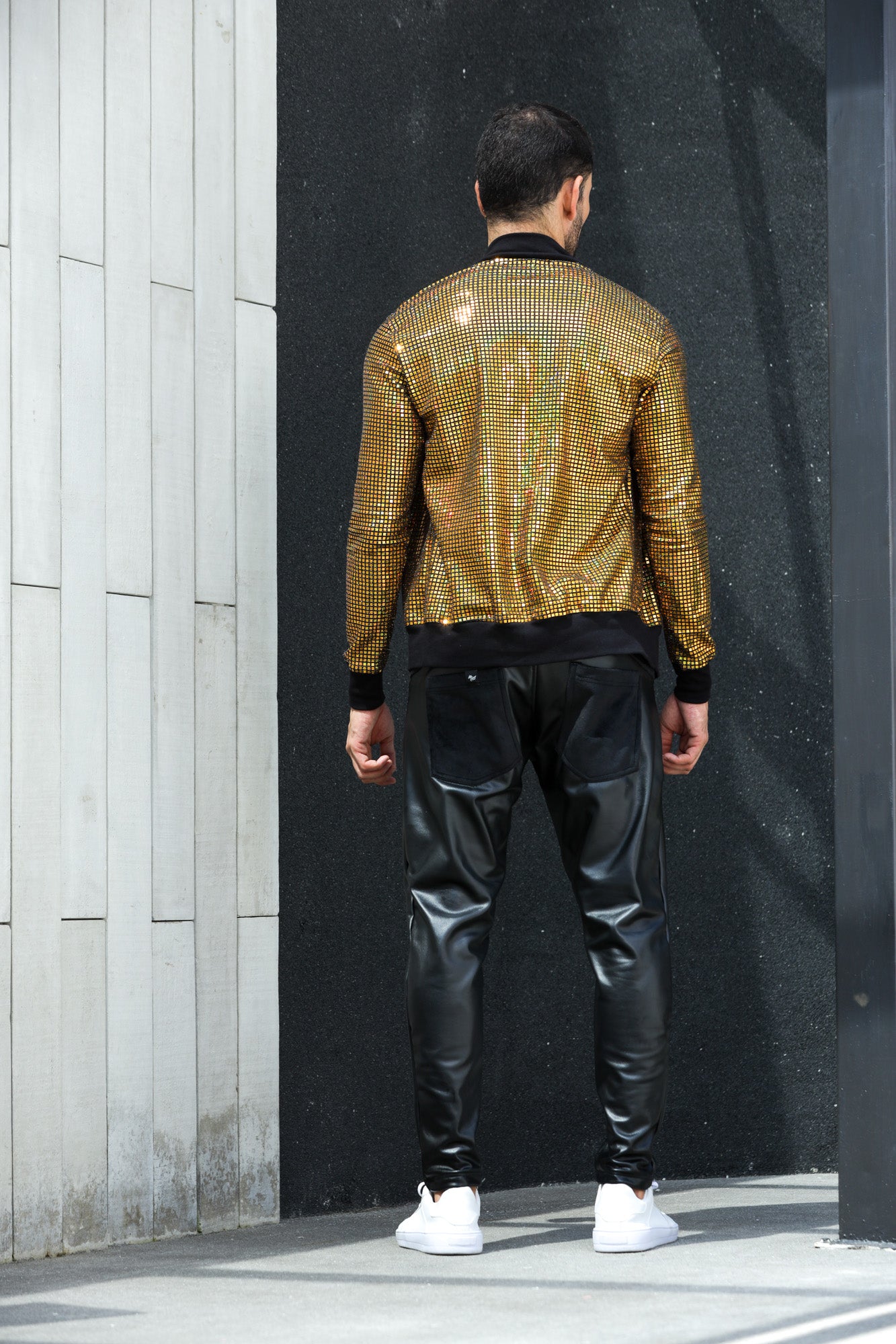 Jaqueta Masculina Paetê Holográfico