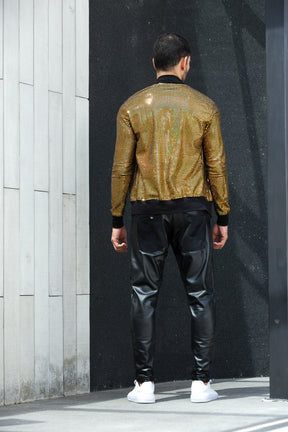 Jaqueta Masculina Paetê Holográfico
