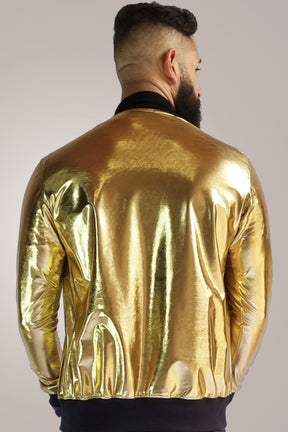 Jaqueta Masculina Bomber Metalizada