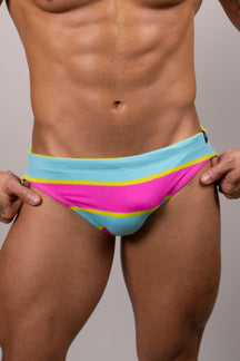 Sunga Super Slim Listra Rosa