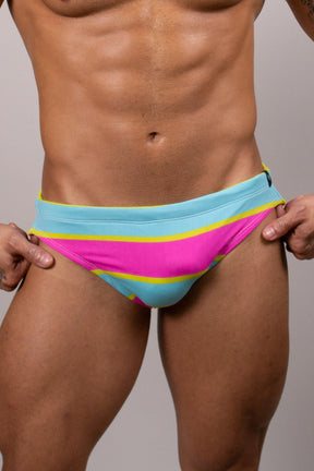 Sunga Super Slim Listra Rosa