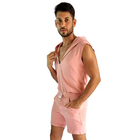 Macaquinho Masculino Modelo Machão com Capuz